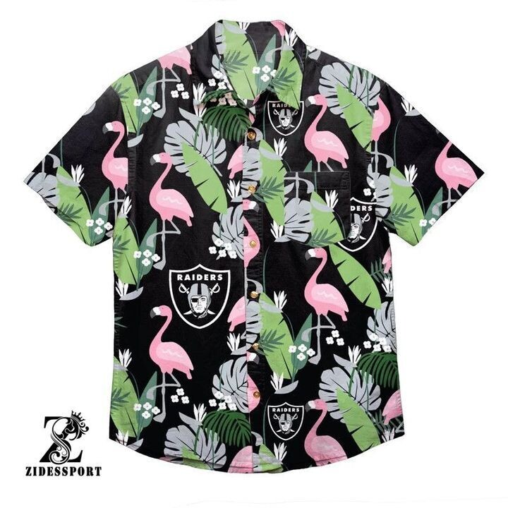 LAS VEGAS RAIDERS NFL MENS FLORAL BUTTON UP SHIRT HAWAIIAN SHIRT LAS VEGAS RAIDERS NFL MENS FLORAL BUTTON UP SHIRT HAWAIIAN SHIRT