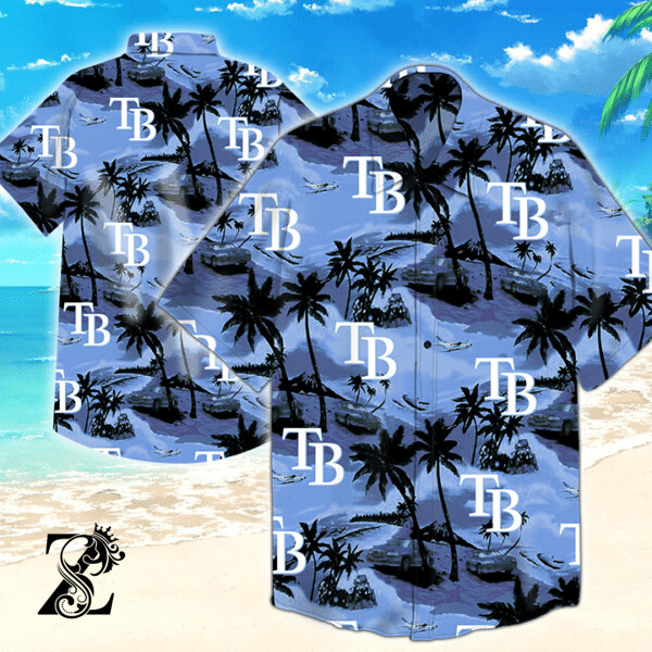 TAMPA BAY RAYS MLB HAWAIIAN SHIRT