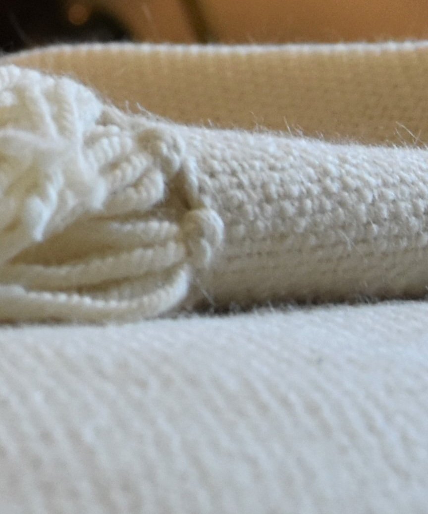 Super Soft White Baby Alpaca Blanket