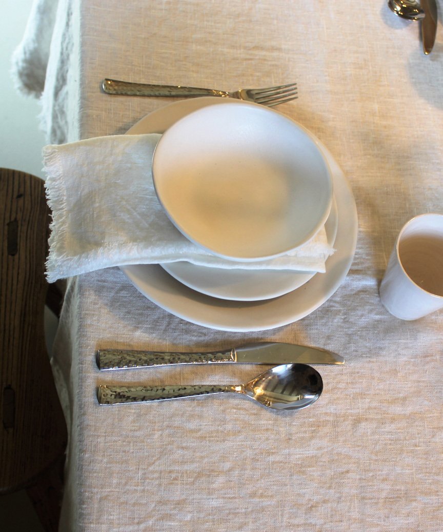 Plato Llano Seixo Branco