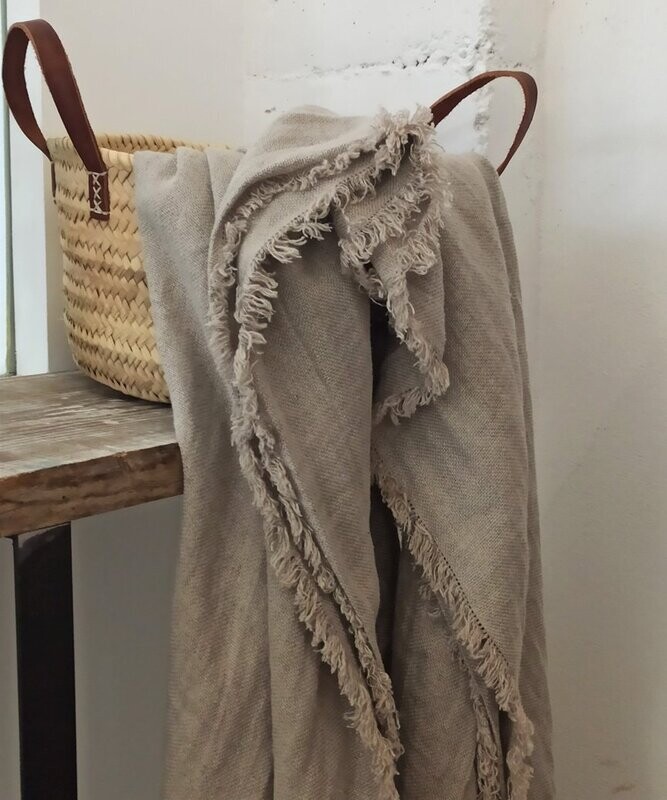 Natural Organic Linen Blanket