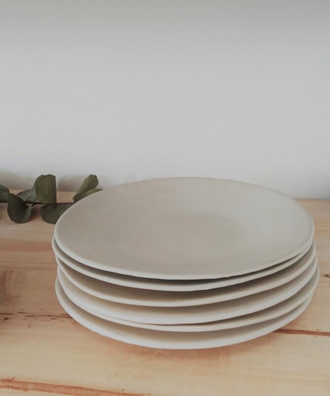 Plato Llano Seixo Branco