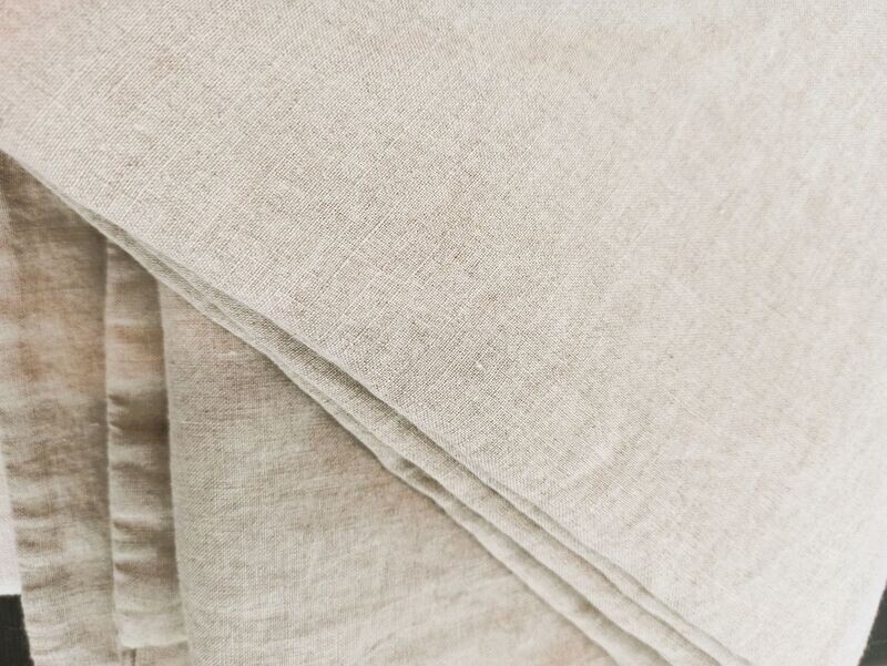 Organic Linen Duvet Cover in Natural color. Stonewashed. Bed 150 cm