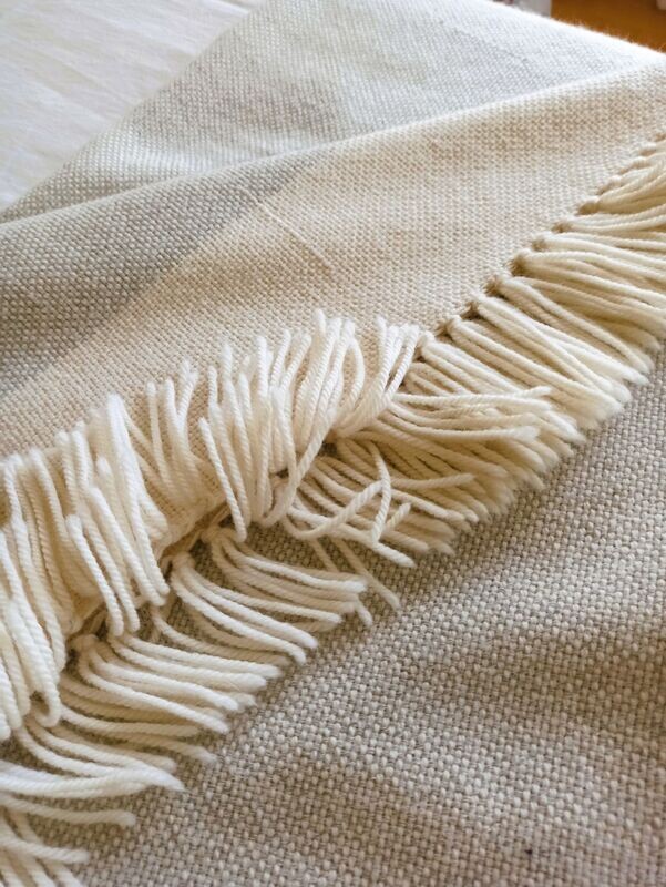 Manta Súper Suave de Alpaca Baby Gris y Blanca