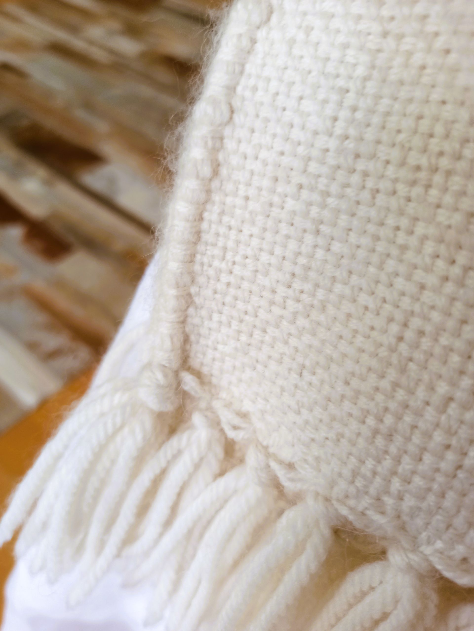 Manta Súper Suave de Alpaca Baby Blanca