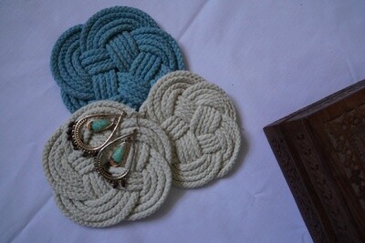 Dyed Macrame Coaters