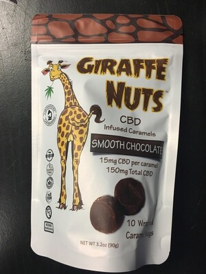 Giraffe Nuts CBD Caramels (Bag of 10)