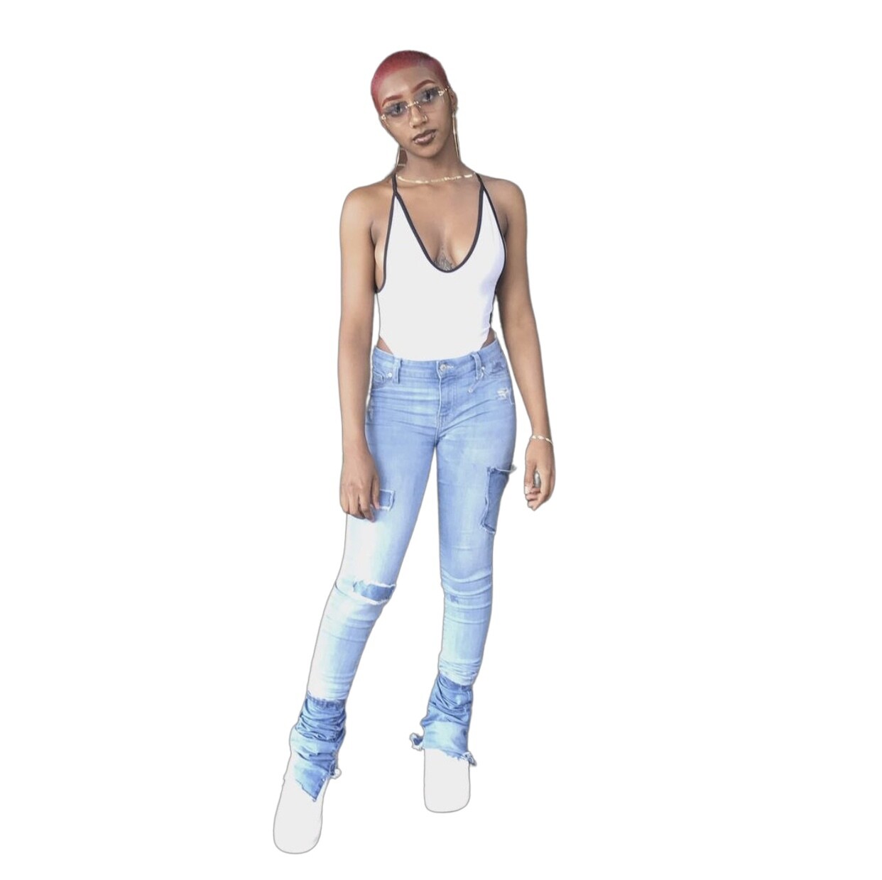 Custom Stacked Jeans ♡