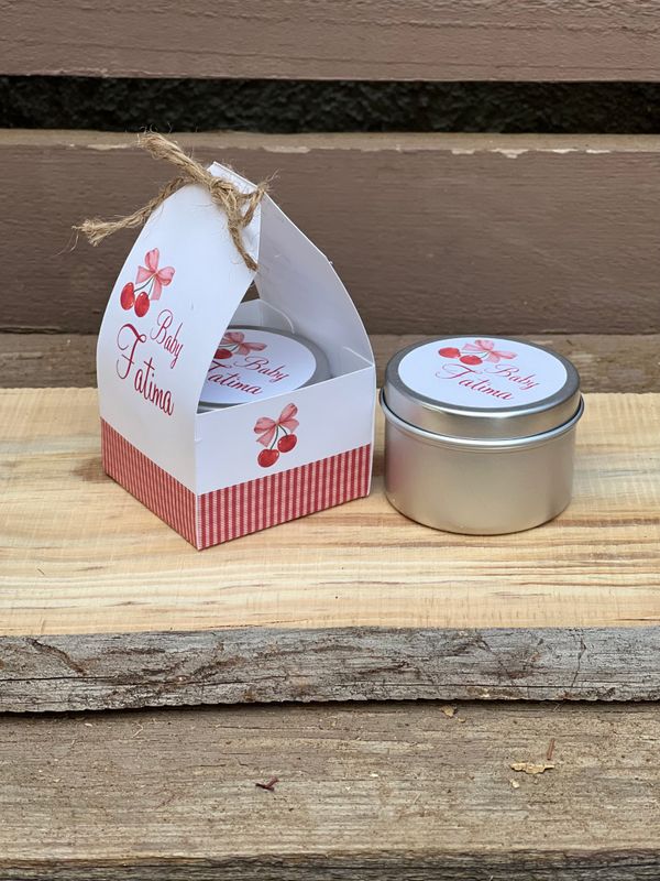 Metal soy wax candle