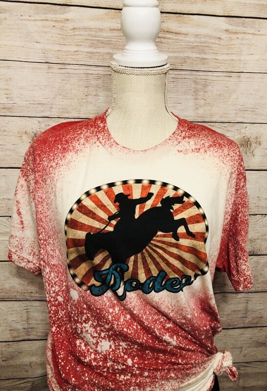 Rodeo Bleached Graphic Tee