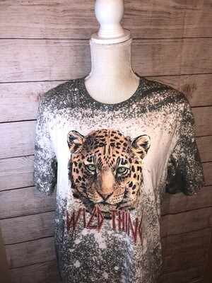 Wild thing Bleached Graphic Tee