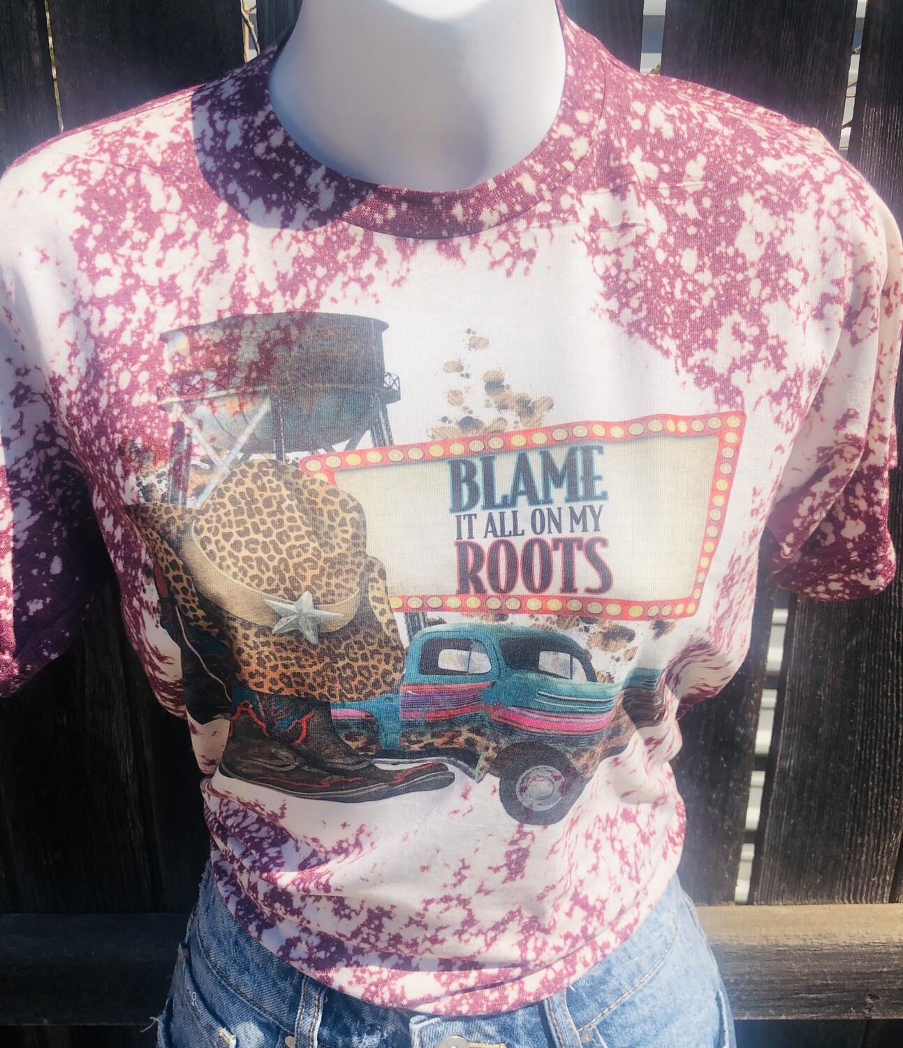 Bleached Blame it on my Roots Graphic tee