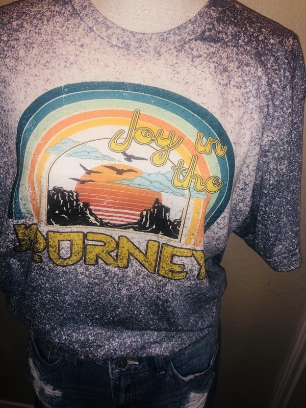 Bleached Joy in the journey Graphic tee