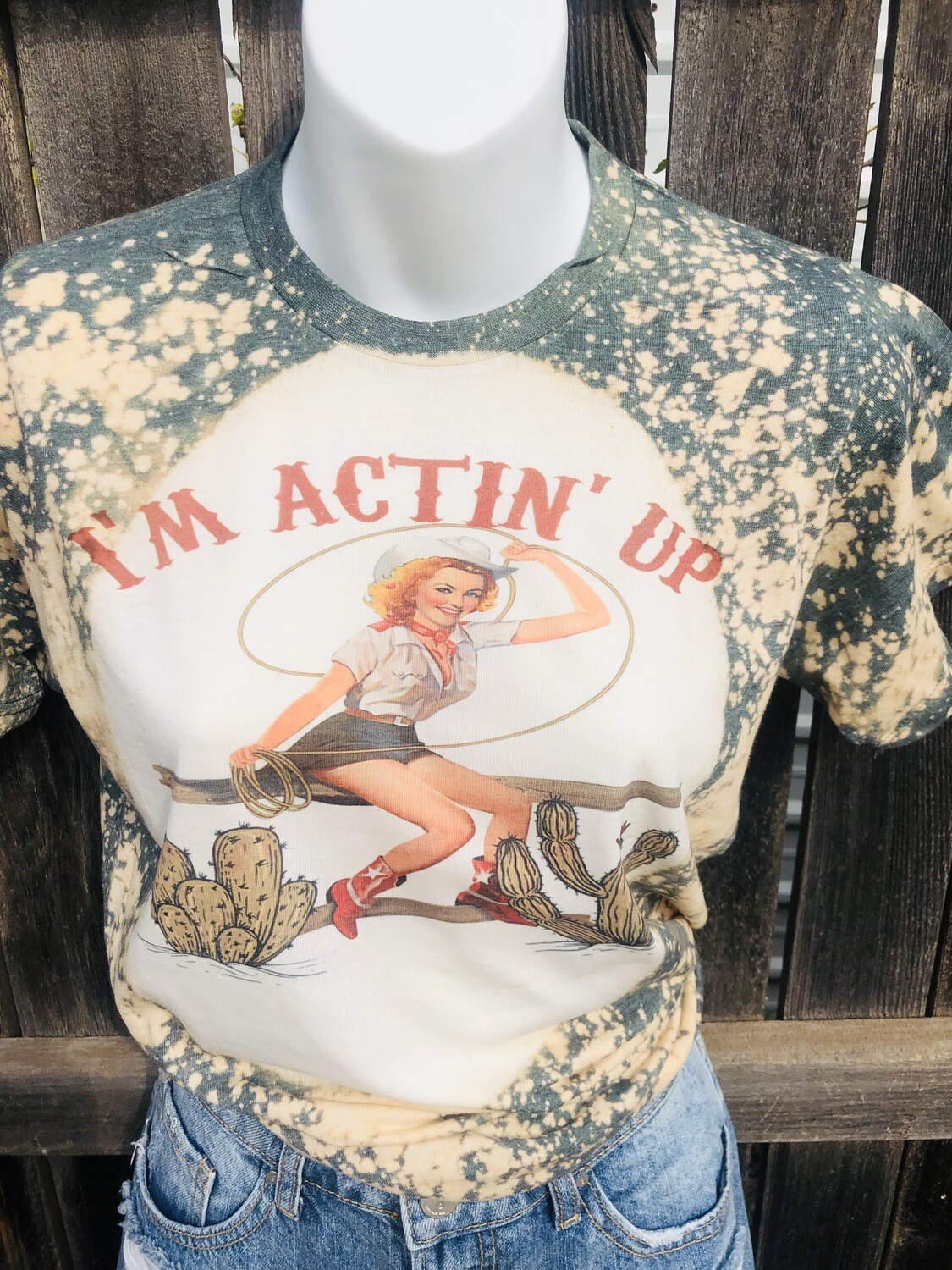 Bleached Im actin up Graphic tee