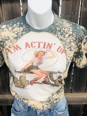 Bleached Im actin up Graphic tee