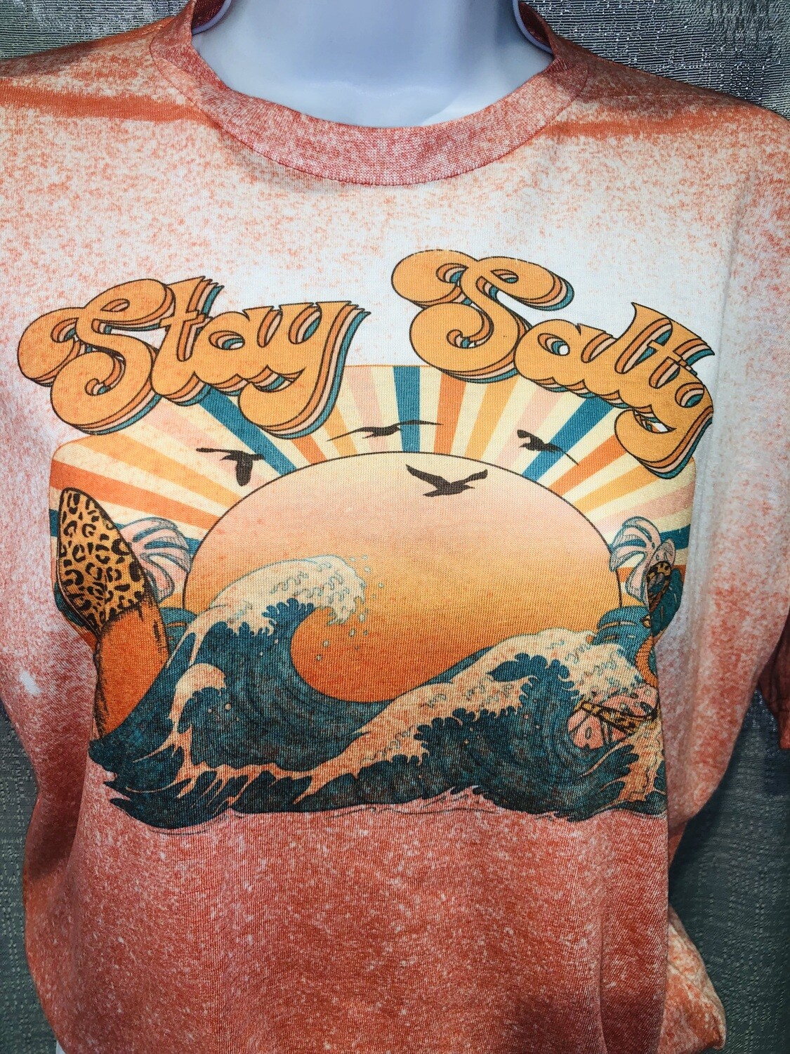 Bleached Stay Salty Graphic Tee