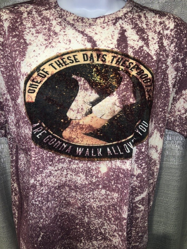 Bleached Boots gonna walk right over you Graphic tee