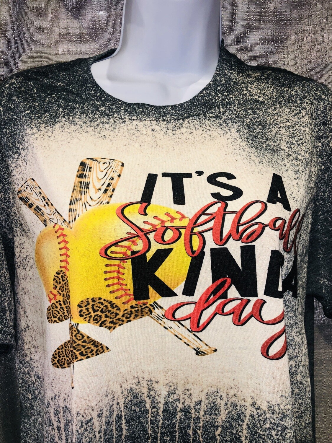 Bleached its a softball kind of day graphic tee