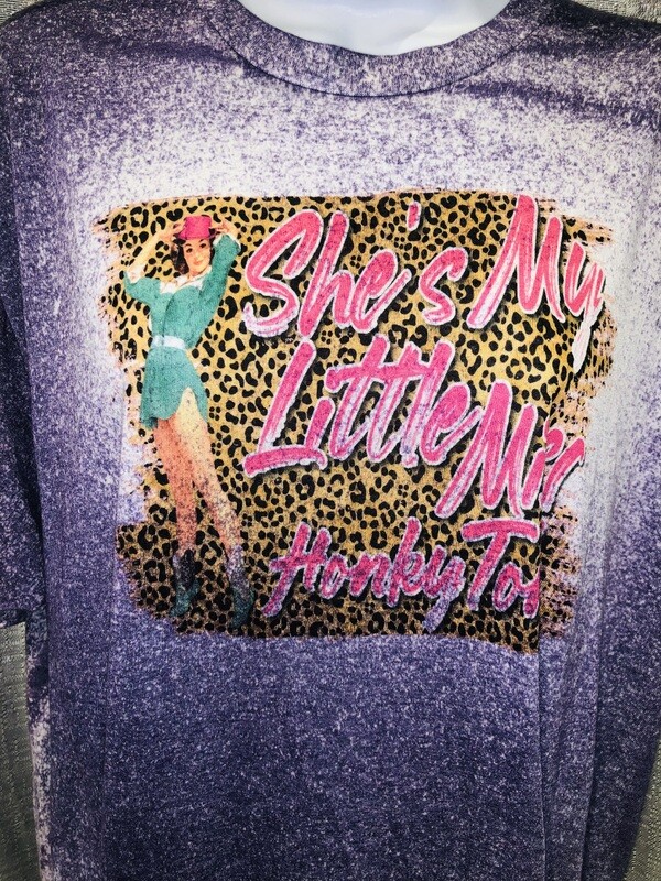 Shes my little Honky Tonk Bleached Graphic Tee