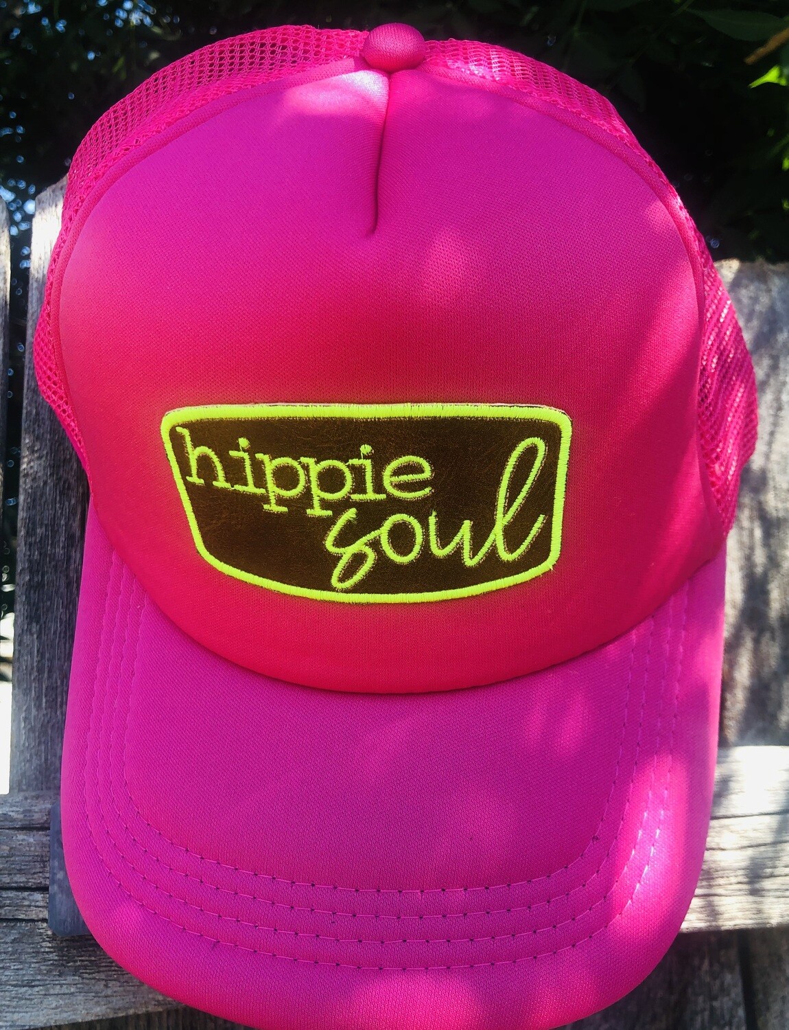Faux leather embroidered Hippie Soul Hat