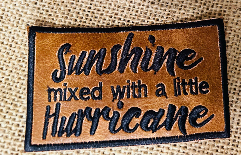 Sunshine Mixed With Brown Laser Engraved Patch