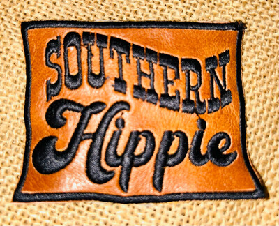 Southern Hippie Faux Leather Embrodiery Patch