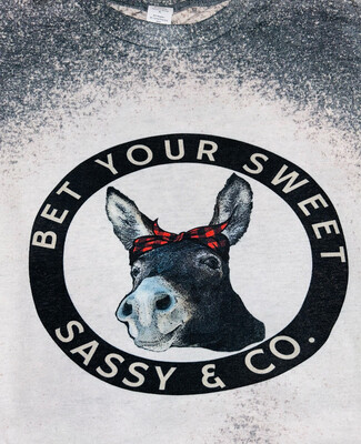 Bet Sweet Sassy Bleached Graphic Tee