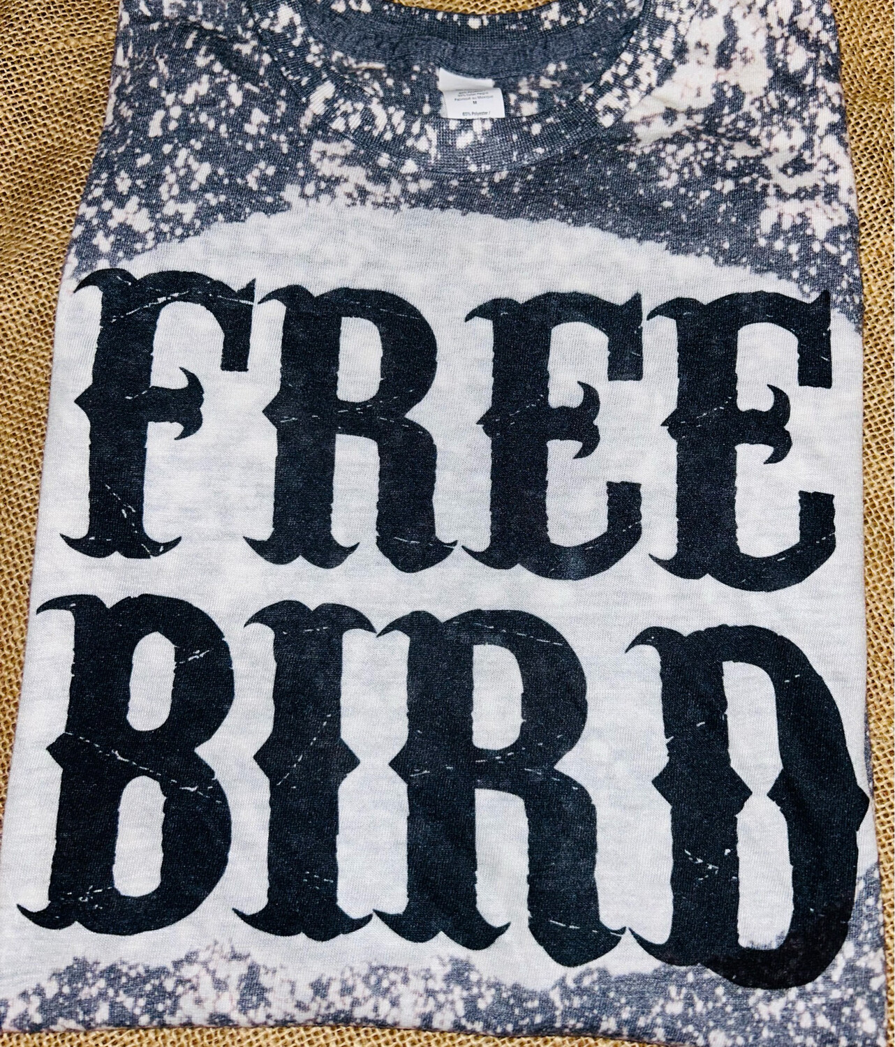 Free Bird Bleached Graphic Tee