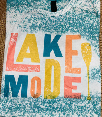 Lake Mode Bleached Graphic Tee