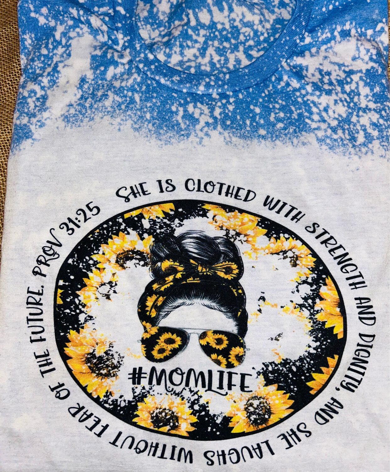 Sunflower Mama Bleached Graphic Tee