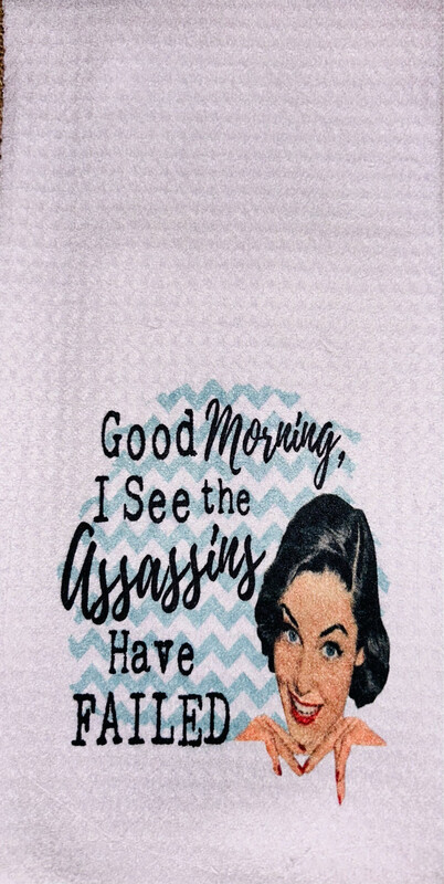 The Assassins Did Not Work Kitchen Waffle Towel