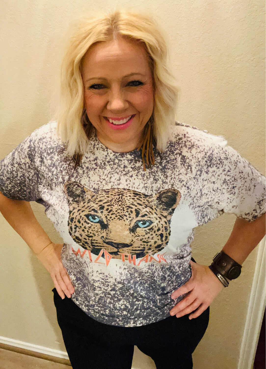 Wild Thang Bleached Graphic Tee