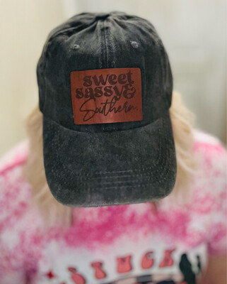 Sweet Southern And Sassy Laser Engraved Hat