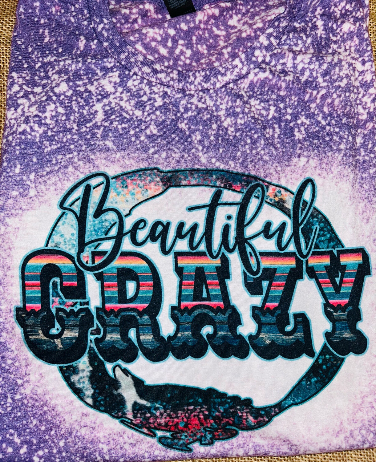 Beautiful Crazy Bleached Graphic Tee