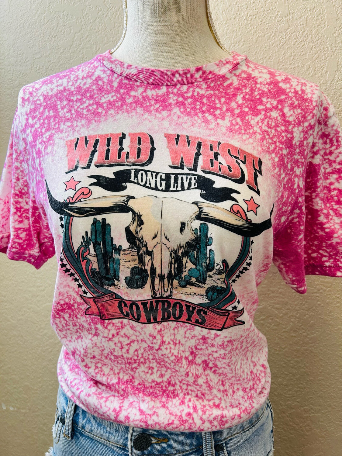 Wild West Bleached Graphic Tee