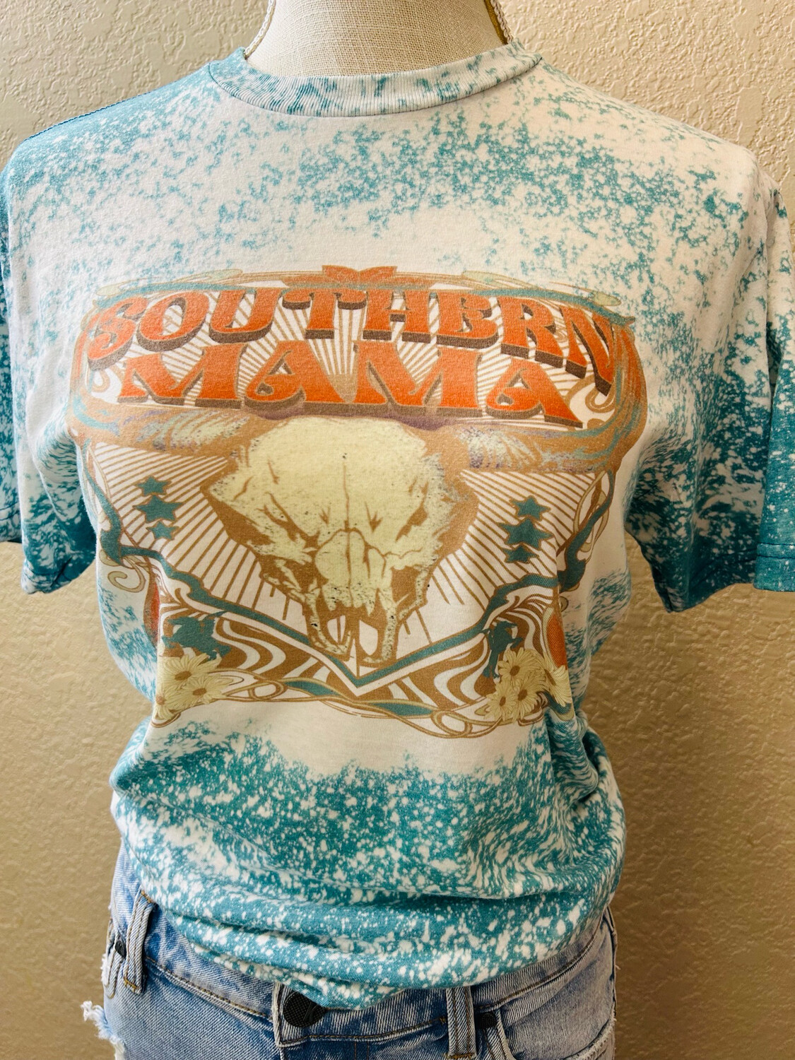 Southern Mama Bleached Graphic Tee