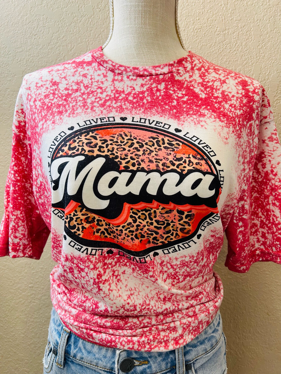 Loved Mama Bleached Graphic Tee