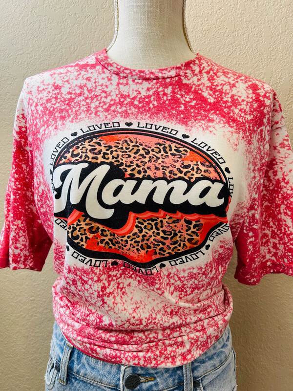 Loved Mama Bleached Graphic Tee