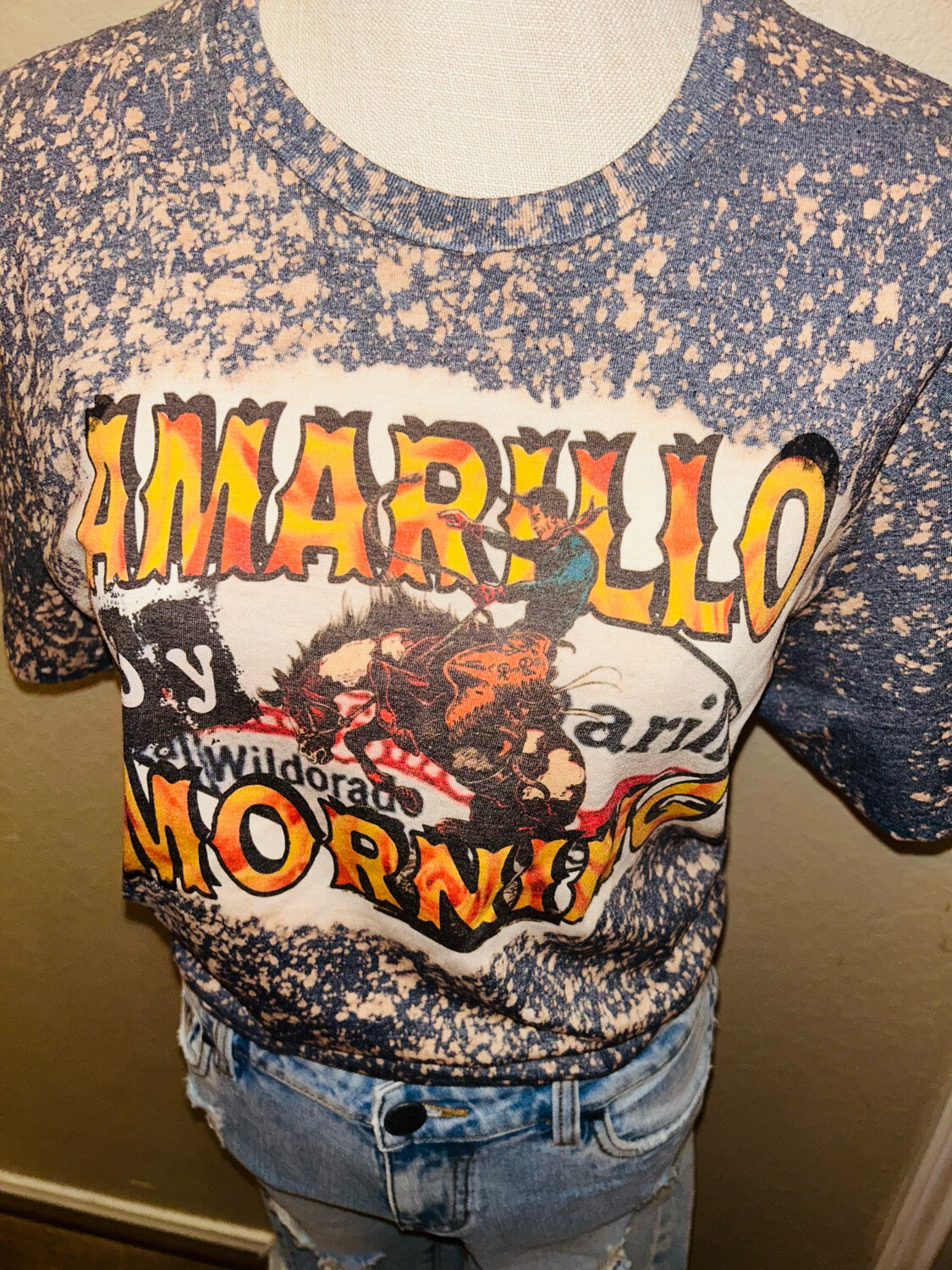 Amarillo By Morning Bleached Graphic Tee
