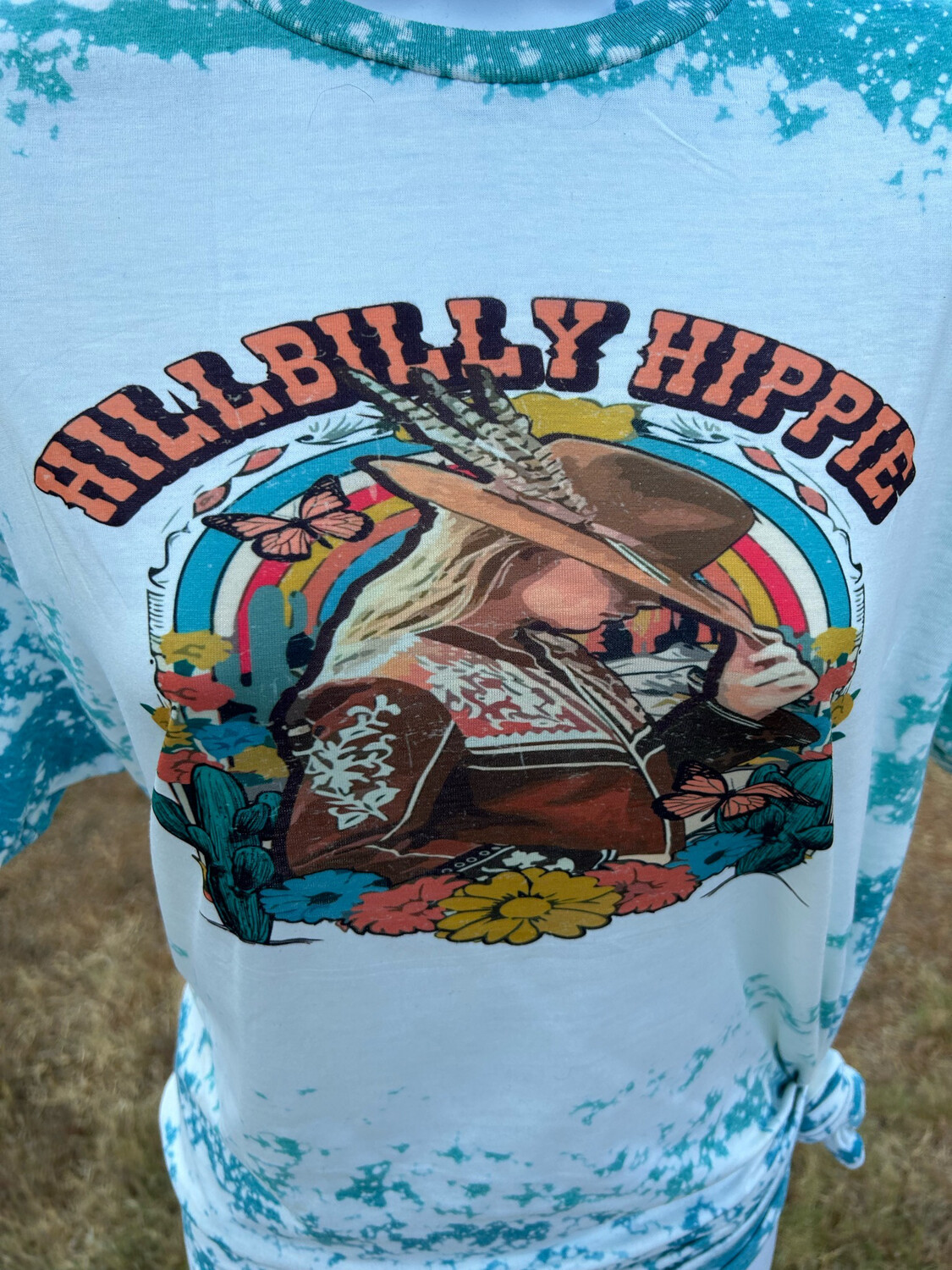 Hillbilly Hippie Bleached Graphic Tee