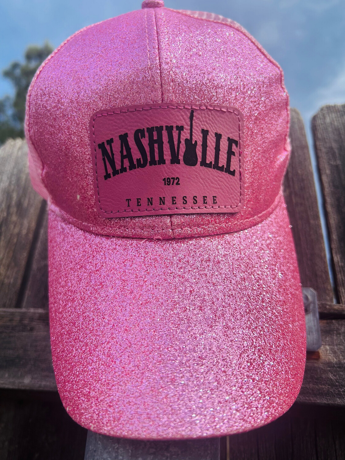 Nashville Pink Glitter Hat