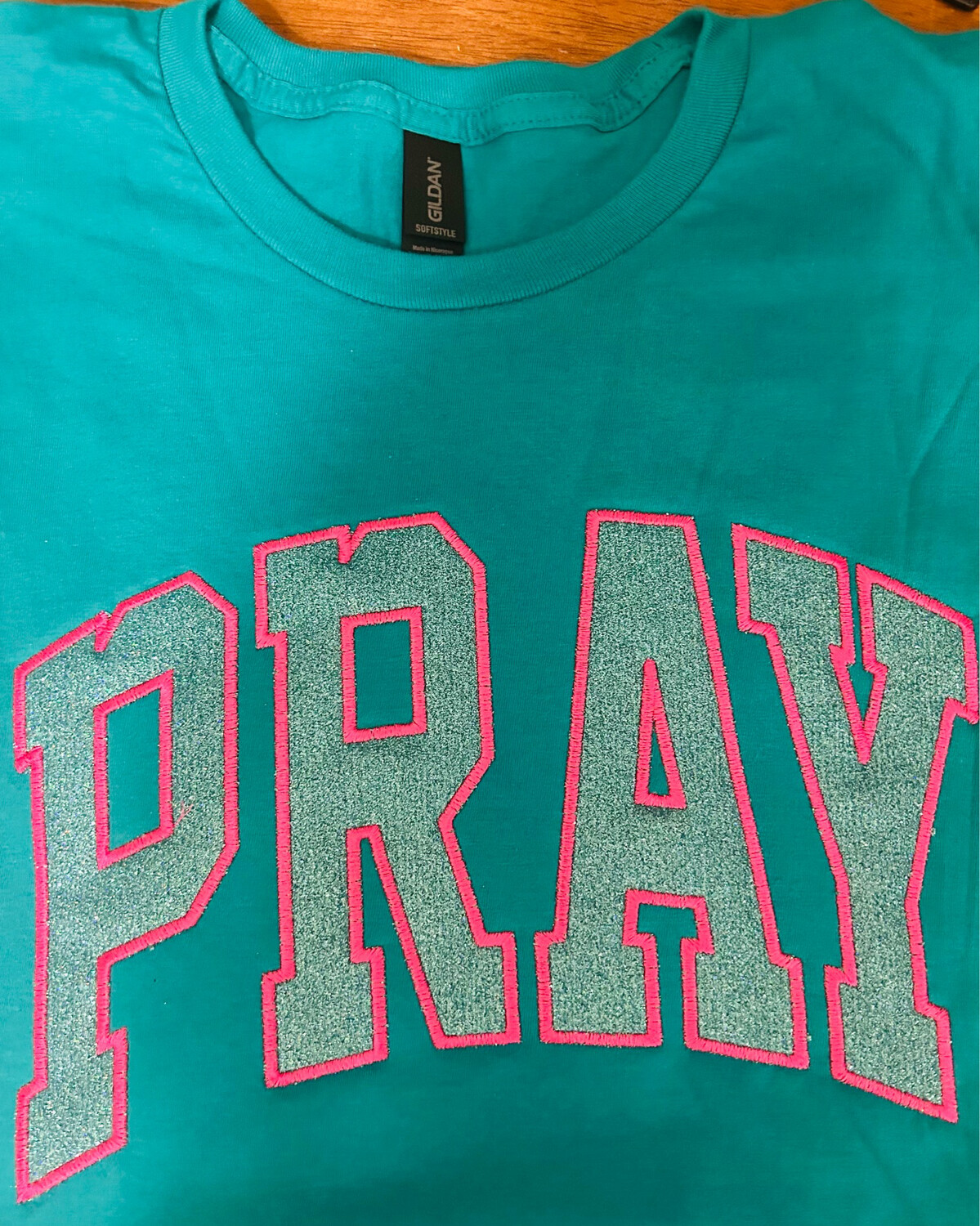 Pray Embroidered Graphic Tee