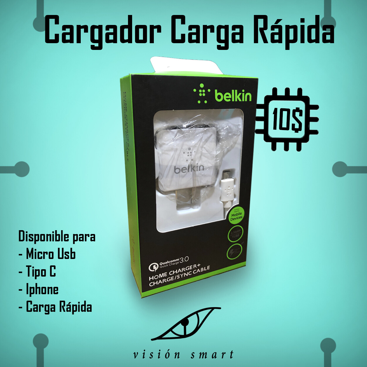 Cargador Carga Rápida belkin