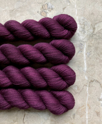 Winter Plum Merino/Yak Sock