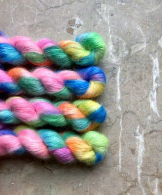 Rainbow Girl Silk Mohair
