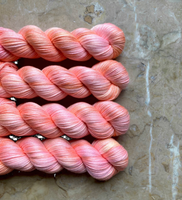 Preach Peach Merino/Silk Fingering