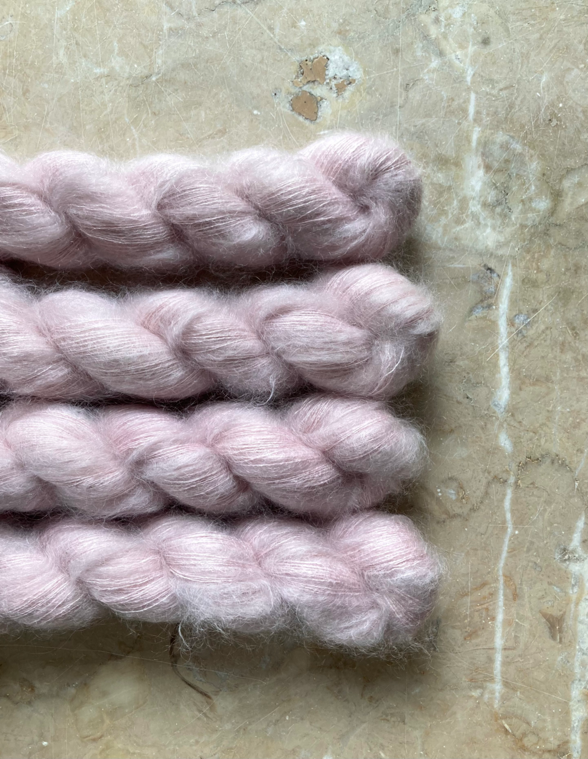 Frosted Cherry Silk Mohair