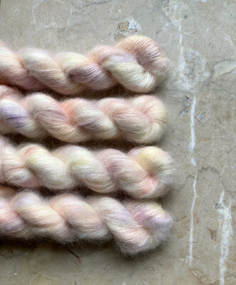 Cream puff Silk Mohair