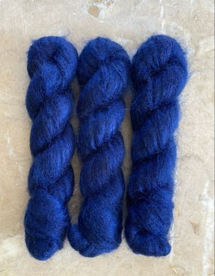 Blue Velvet Silk Mohair