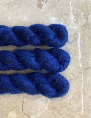Blue Velvet Silk Mohair